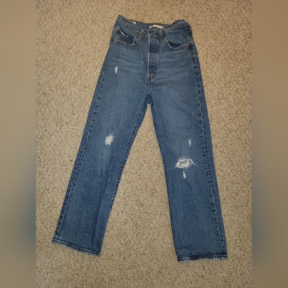 Levi's Premium Ribcage Straight Ankle Jeans W27 L27